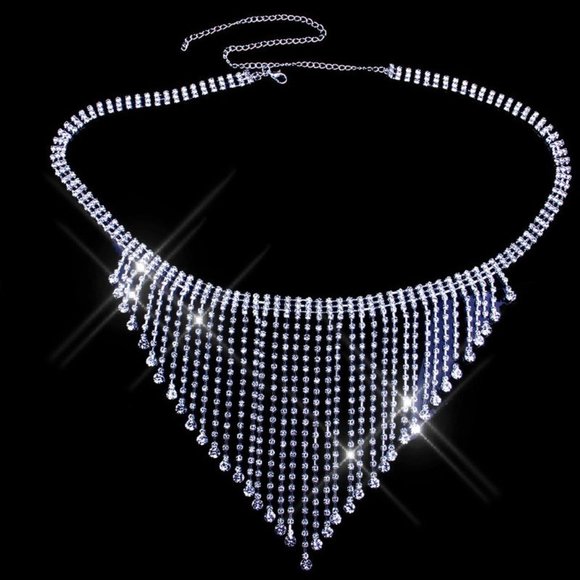 NEW Sparkling Bling Swarovski Crystal Rhinestone Bikini Top & Bottom Set - Picture 5 of 6